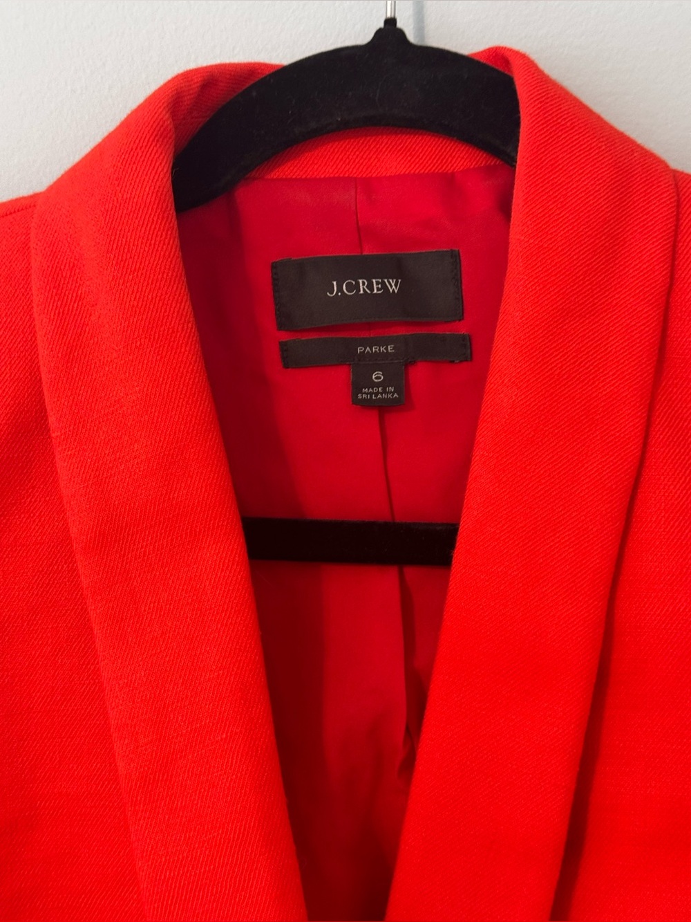 J Crew Parke Linen Blend Single Button Blazer in Brilliant Sunset - Picture 6 of 12